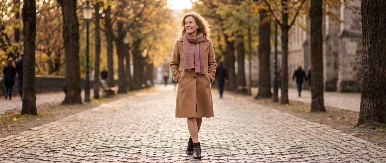 Pewna siebie kobieta ciesząca się codziennym życiem